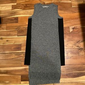 Athleta asymmetrical sweater dress. Longer in back than front with slits on side